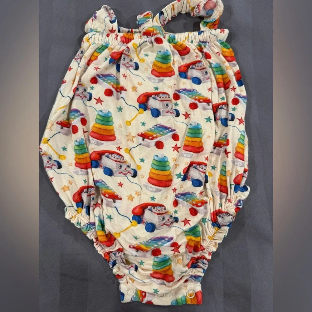 Posh Peanut Vintage Fischer Price Bubble Romper - 6-12 M